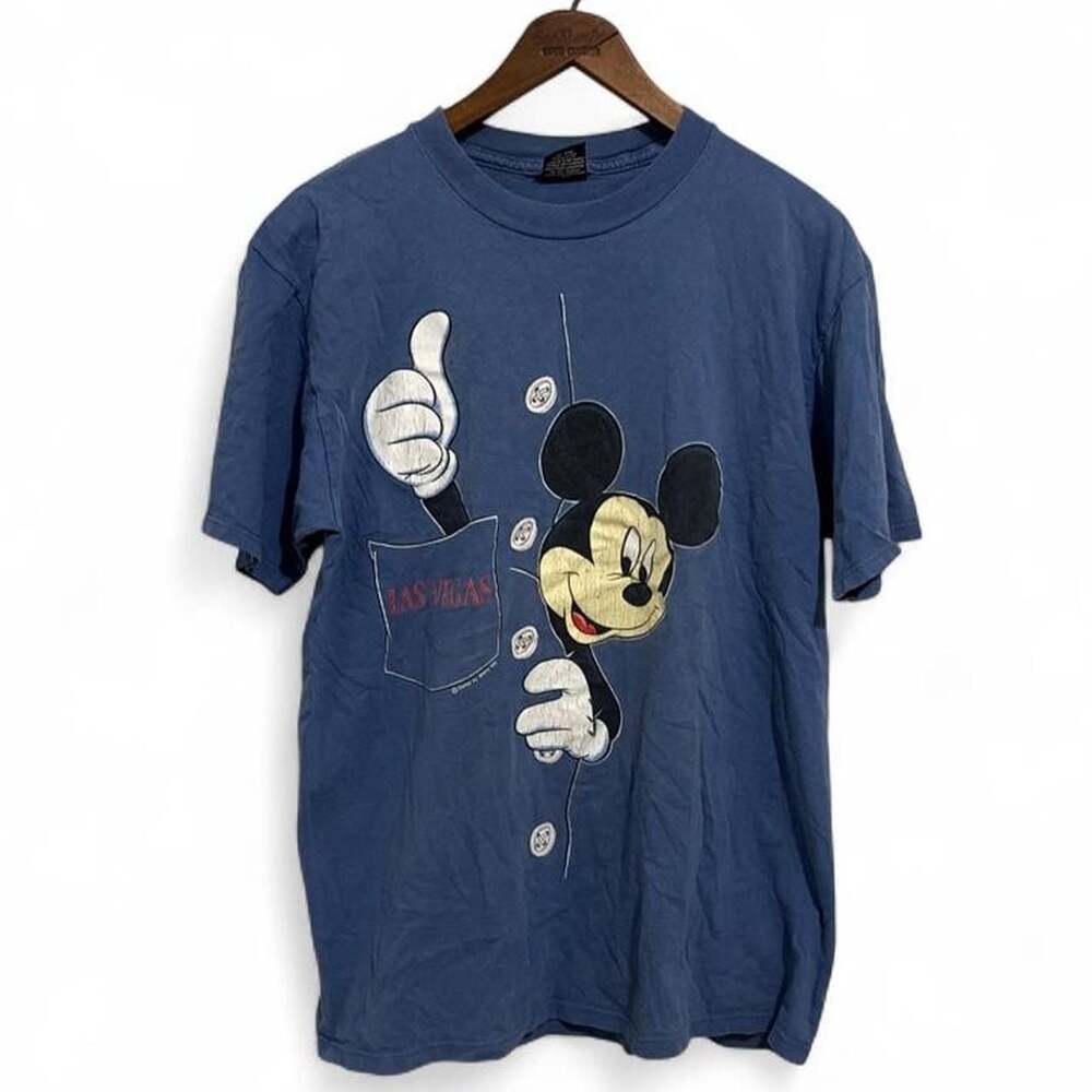 Sherry's Best Vintage Disney Mickey Mouse Las Vegas Graphic T-Shirt Large